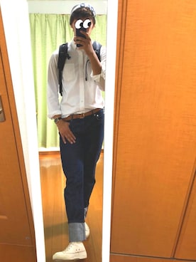 「Champion（チャンピオン）のアイテム（スニーカー）」を使った、TAKI@フォロー求（^人^）さん（メンズ・177cm）の秋コーディネート