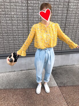 「FROMFIRST musee（フロムファーストミュゼ）のアイテム」を使った、7hachiさん（レディース・158cm）の春コーディネート