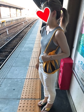 「FROMFIRST musee（フロムファーストミュゼ）のアイテム」を使った、7hachiさん（レディース・158cm）の夏コーディネート