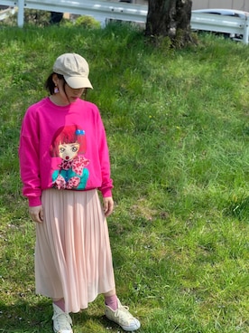 「FROMFIRST musee（フロムファーストミュゼ）のアイテム」を使った、7hachiさん（レディース・158cm）の春コーディネート
