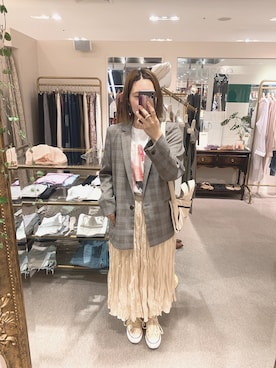 「FROMFIRST musee（フロムファーストミュゼ）のアイテム」を使った、7hachiさん（レディース・158cm）の春コーディネート