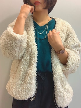 「COACH」｜「アイテム（その他アウター）」を使った、yassuさん（レディース・160cm）の秋コーディネート