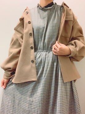 「メチャカリ」｜「アイテム（ジャケット/アウター）」を使った、yassuさん（レディース・160cm）の冬コーディネート