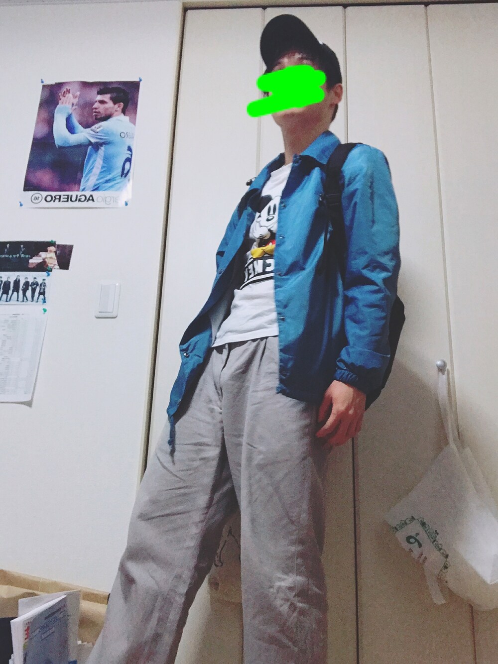 「ReebokのCRR80 コーチジャケット Reebok CLASSIC（リーボック クラシック）（その他アウター、ブルー系）」を使った、そってぃーさん（メンズ・167cm）の春コーディネートの1枚目の写真