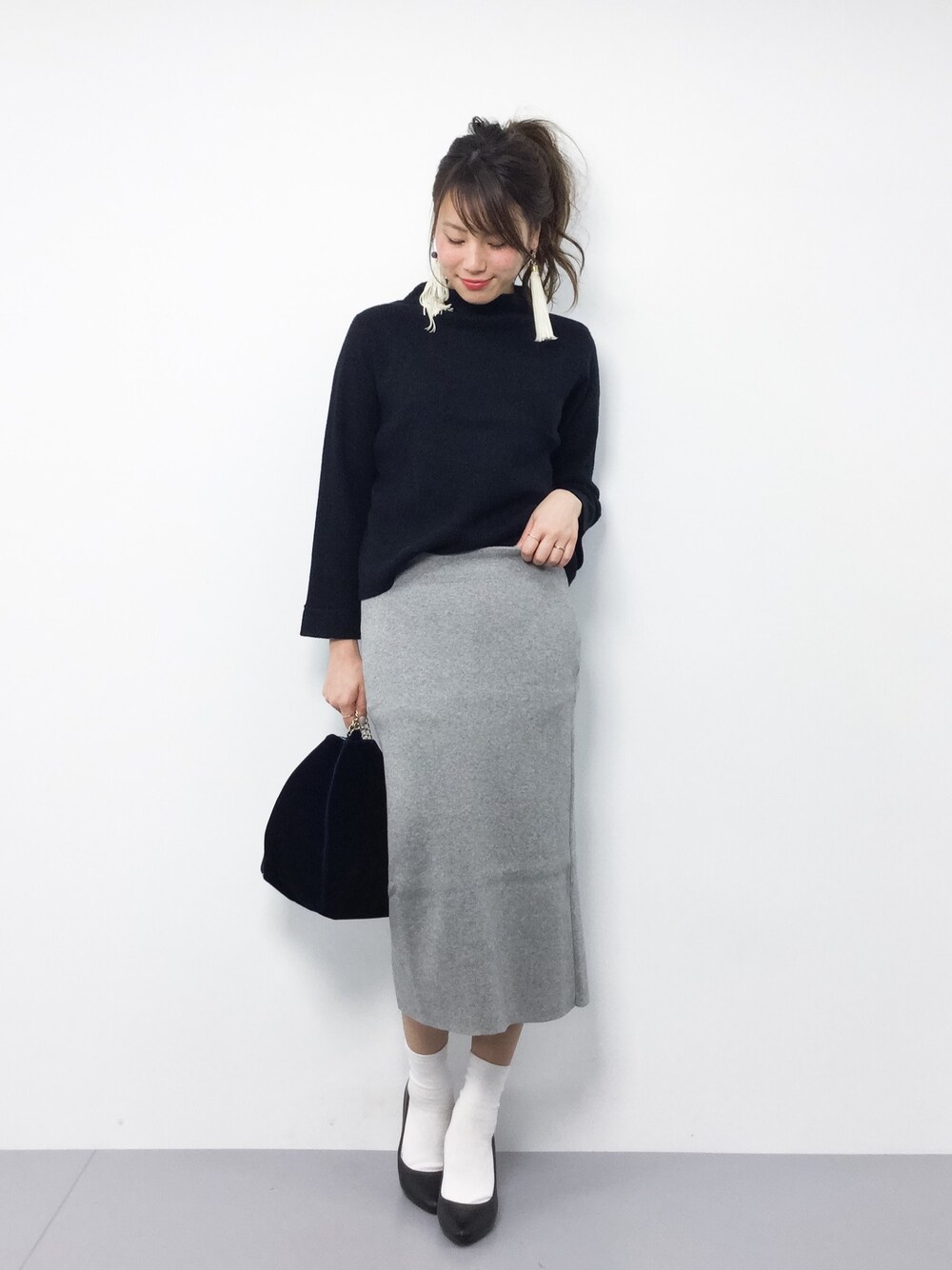 ラリュードゥーズィエムクラスのニットひざ丈スカート Deuxieme Classe（ドゥーズィエムクラス）の「Jazzy ニット