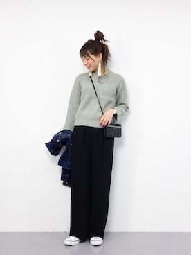 「NOISE MAKER（ノイズメーカー）のアイテム」を使った、ぐっさんさん（レディース・166cm）の冬コーディネート