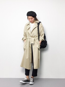 「RAY CASSIN（レイカズン）のアイテム（その他アウター）」を使った、ぐっさんさん（レディース・166cm）の春コーディネート