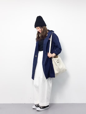 「ピクニック」｜「アイテム（その他アウター）」を使った、ぐっさんさん（レディース・166cm）の春コーディネート