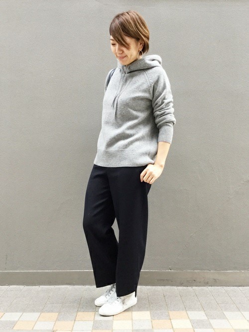 美品 ドゥーズィエムクラス CA5G フードパーカープルオーバー カシミヤ 黒 Deuxieme Classe（ドゥーズィエムクラス）の「CA5Gフードパーカープル