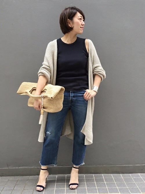 新品　ドゥーズィエムクラス　Lily Linen ロングカーディガン Lily Linen シルク リネン ロング カーディガン | ブランド古着