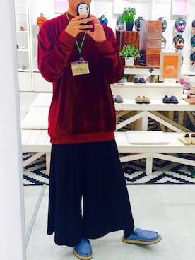 「sanuk（サヌーク）のアイテム（サンダル）」を使った、ゆーしんさん（メンズ・176cm）の秋コーディネート