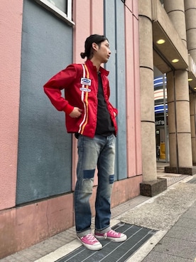 「HYSTERIC GLAMOUR（ヒステリックグラマー）のアイテム（ナイロンジャケット）」を使った、kait1031さん（メンズ・180cm）の夏コーディネート