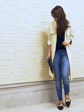 「ドラフトリーバイス」｜「アイテム（パンプス）」を使った、AKARIさん（レディース・163cm）の春コーディネート