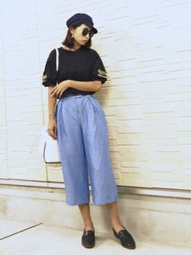 「バルーンスリーブ」｜AKARIさん（レディース・163cm）の春コーディネート