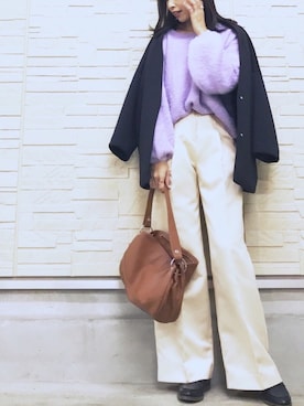 「アイテム（ブルゾン）」を使った、AKARIさん（レディース・163cm・30代）の冬コーディネート