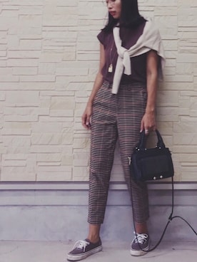 「Acne Studios（アクネストゥディオズ）のアイテム（アクセサリー）」を使った、AKARIさん（レディース・163cm）の秋コーディネート