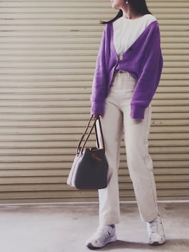 「Acne Studios（アクネストゥディオズ）のアイテム（アクセサリー）」を使った、AKARIさん（レディース・163cm）の春コーディネート