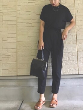 「ハイネックトップス」｜AKARIさん（レディース・163cm）の夏コーディネート