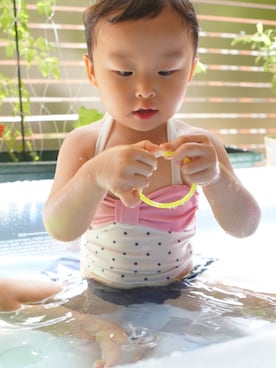 「プール」｜cocoonoocncさん（キッズ・100cm）の夏コーディネート