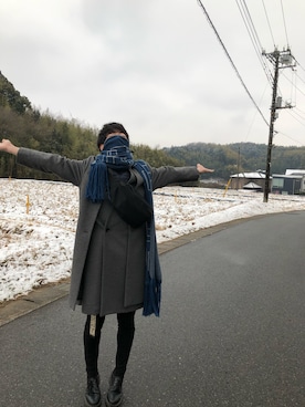 「エトセンス」｜「アイテム（チェスターコート）」を使った、ゆたかさん（メンズ・174cm）の春コーディネート