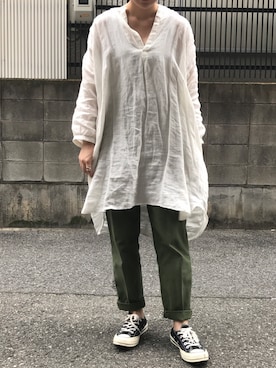 「soil（ソイル）のアイテム（ワンピース/ドレス）」を使った、みそさん（レディース・157cm）の夏コーディネート