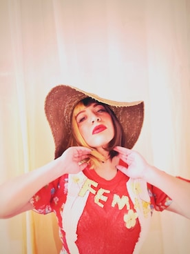 「red」｜「アイテム（ワンピース/ドレス）」を使った、zabelanielicさん（レディース・160cm）の夏コーディネート