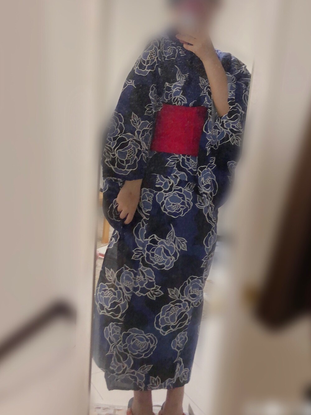「浴衣、UNIQLO、花火」｜「UNIQLOのアイテム（その他、ブルー系）」を使った、みふゆさん（レディース・155cm）の夏コーディネートの1枚目の写真