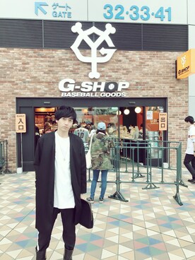 「HARE（ハレ）のアイテム（その他アウター）」を使った、MAHYOさん（メンズ・177cm）の春コーディネート