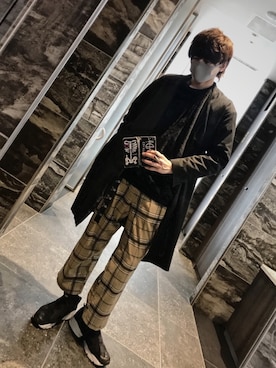 「いいね返し」｜「アイテム（その他アウター）」を使った、MAHYOさん（メンズ・177cm）の冬コーディネート