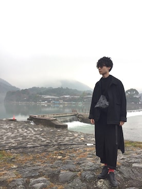「SASQUATCHfabrix.（サスクワァッチファブリックス）のアイテム」を使った、RyOさん（メンズ・170cm）の冬コーディネート