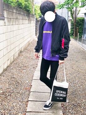 「OPENING CEREMONY（オープニングセレモニー）のアイテム」を使った、りょうさん（メンズ・185cm）の春コーディネート