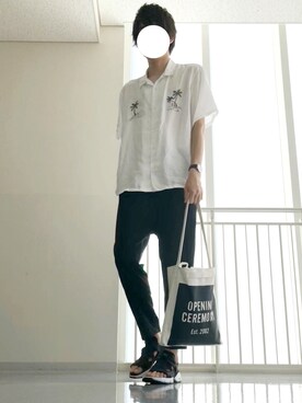「OPENING CEREMONY（オープニングセレモニー）のアイテム」を使った、りょうさん（メンズ・185cm）の夏コーディネート