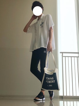 「OPENING CEREMONY（オープニングセレモニー）のアイテム」を使った、りょうさん（メンズ・185cm）の夏コーディネート