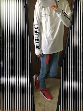 「長身」｜よっしーアイランド南口さん（メンズ・185cm）の春コーディネート