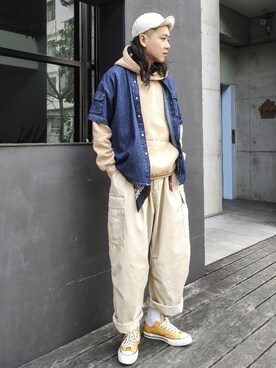「earthtone」｜ffflea👾さん（メンズ・178cm）の冬コーディネート