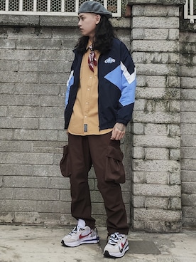 「outfit」｜「アイテム（スタジャン）」を使った、ffflea👾さん（メンズ・178cm）の夏コーディネート