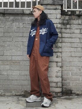 「working style」｜「アイテム（スタジャン）」を使った、ffflea👾さん（メンズ・178cm）の秋コーディネート