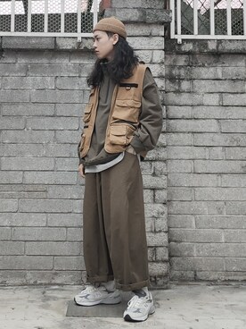 「earthtone」｜ffflea👾さん（メンズ・178cm）の秋コーディネート