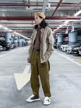 「daily look」｜「アイテム（その他アウター）」を使った、ffflea👾さん（メンズ・178cm）の春コーディネート