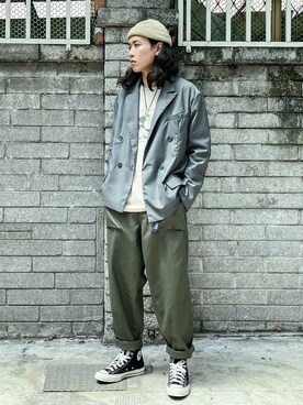 チェスターコートを使った 古着mix のメンズ人気ファッションコーディネート Wear