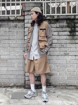「earthtone」｜ffflea👾さん（メンズ・178cm）の夏コーディネート