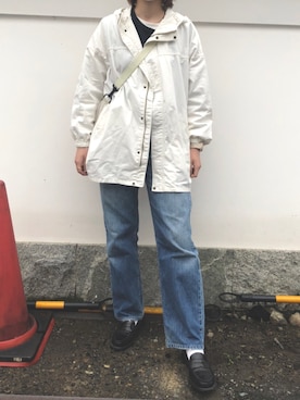 「ニコアンド」｜「アイテム（マウンテンパーカー）」を使った、ちさん（レディース・168cm）の秋コーディネート