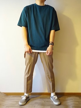 「REPIDO（リピード）のアイテム（パンツ）」を使った、ユウタ(SOD)さん（メンズ・179cm）の夏コーディネート