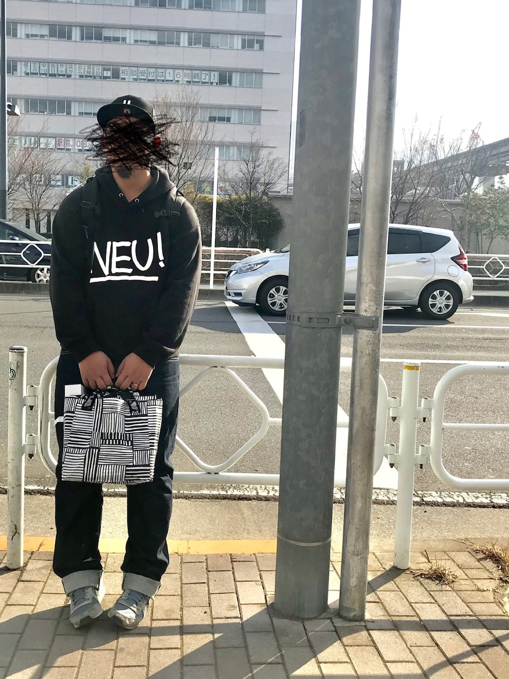 「UNDERCOVERのMUU9H01-1（キャップ、ブラック系）」を使った、y.endoさん（メンズ・175cm）の冬コーディネートの1枚目の写真