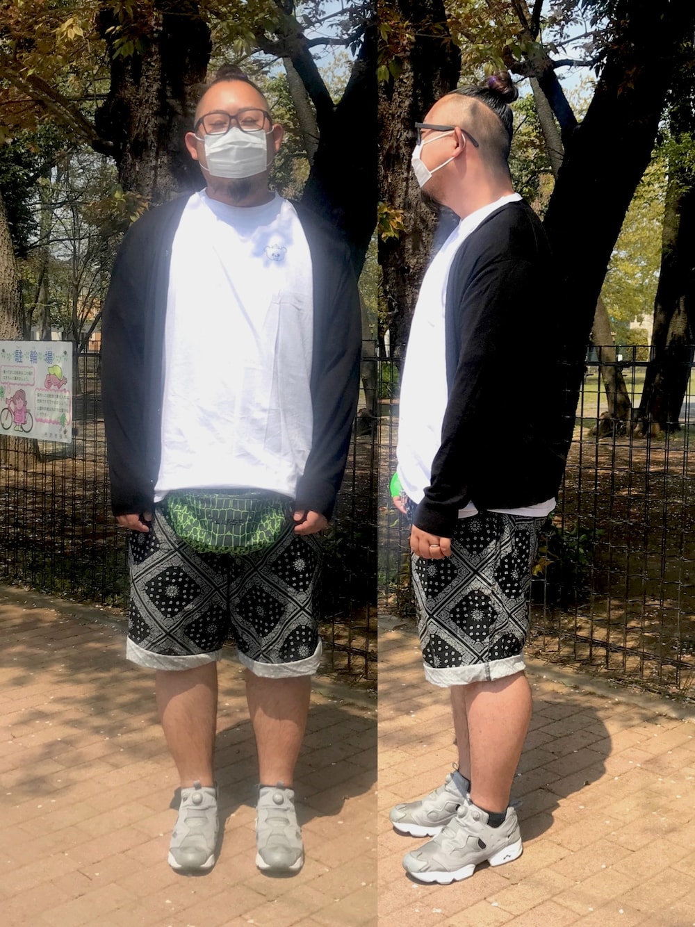 「Idiot Popのアイテム（Tシャツ/カットソー、ホワイト系）」を使った、y.endoさん（メンズ・175cm）の春コーディネートの1枚目の写真