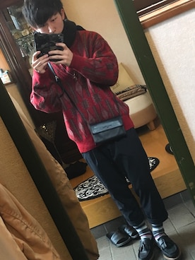 「SONIA RYKIEL（ソニアリキエル）のアイテム（財布/小物）」を使った、ポンさん（メンズ・163cm）の春コーディネート