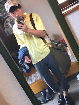 ポンさんの（FRED PERRY | フレッドペリー）を使ったコーディネート