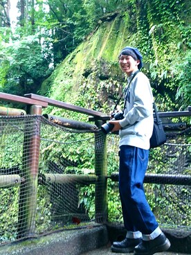 「FREAK'S STORE（フリークスストア）のアイテム（ハンチング/ベレー帽）」を使った、ポンさん（メンズ・163cm）の秋コーディネート