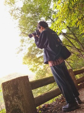 「Ne-net（ネネット）のアイテム（ジャケット/アウター）」を使った、ポンさん（メンズ・163cm）の秋コーディネート
