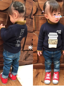 yuuuuzuさん（キッズ・80cm）の冬コーディネート